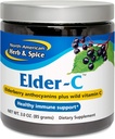 NORTH AMERICAN HERB&SPICE Elder-C - 3 oz. - エルダーベリーコンセントレート - 免疫サポート、健康的な呼吸反応 - 非GMO、グルテンフリー - 42 サービング