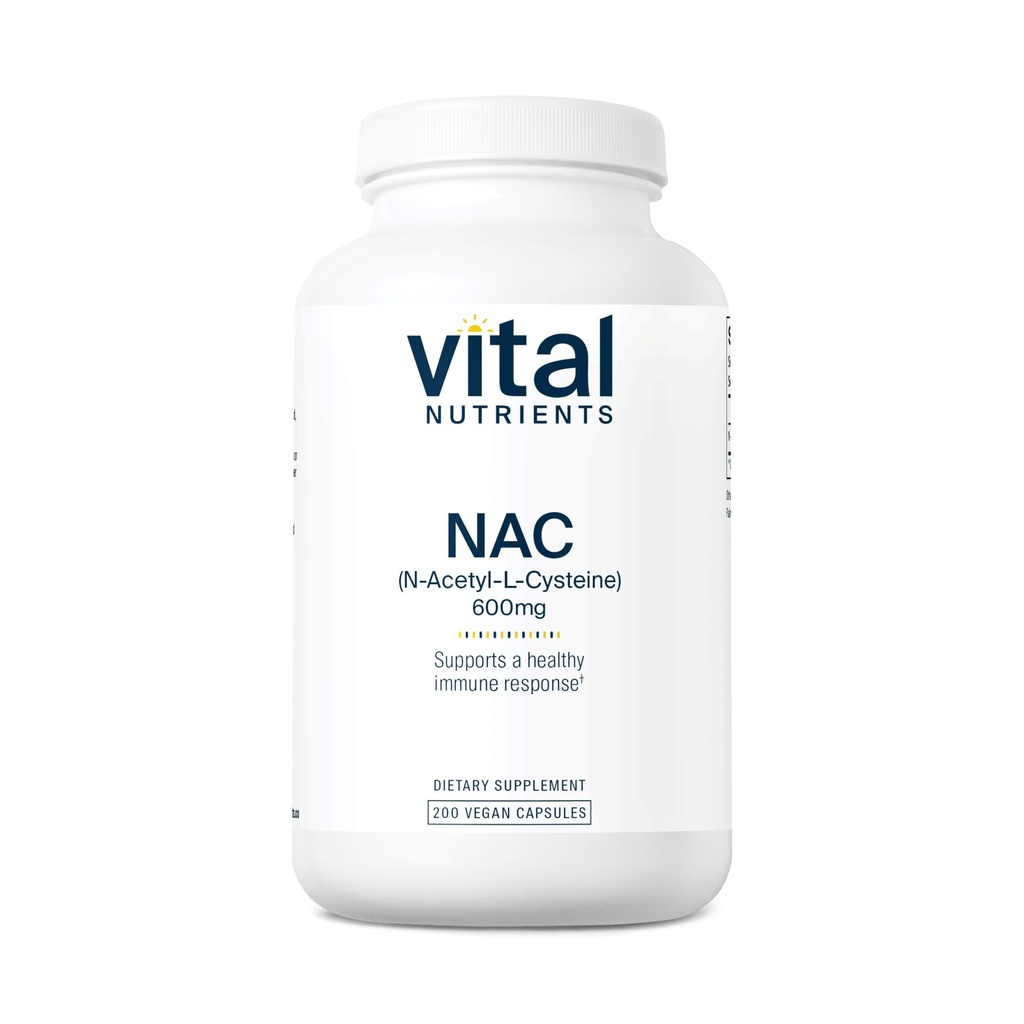 生体栄養素 NAC 600mg | N-アセチル Cysteine | ヴィーガン NAC サプリメント | シナス、肝臓、免疫、および呼吸の健康のための抗酸化剤 | グルテン、酪農場、大豆フリー | 200 カプセル