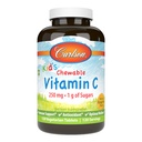 Carlson - Kid's Chewable Vitamin C、250mg、砂糖1g、免疫サポート&最適なウェルネス、抗酸化剤、タンジェリン、120ベジタリアンタブレット