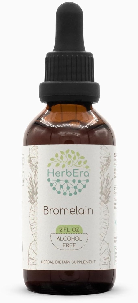Bromelain B60アルコールフリーハーブエキスのチンキ、超濃縮ワイルドクラフトクロマレイン、パイナップル(アナナスコンパス)(2 fl oz)