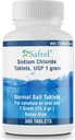 Safrel ナトリウム塩化物錠 1gm, USP | ノーマルソルト錠 | (15.4gr.) | 電解液補充液 (300 カウント)