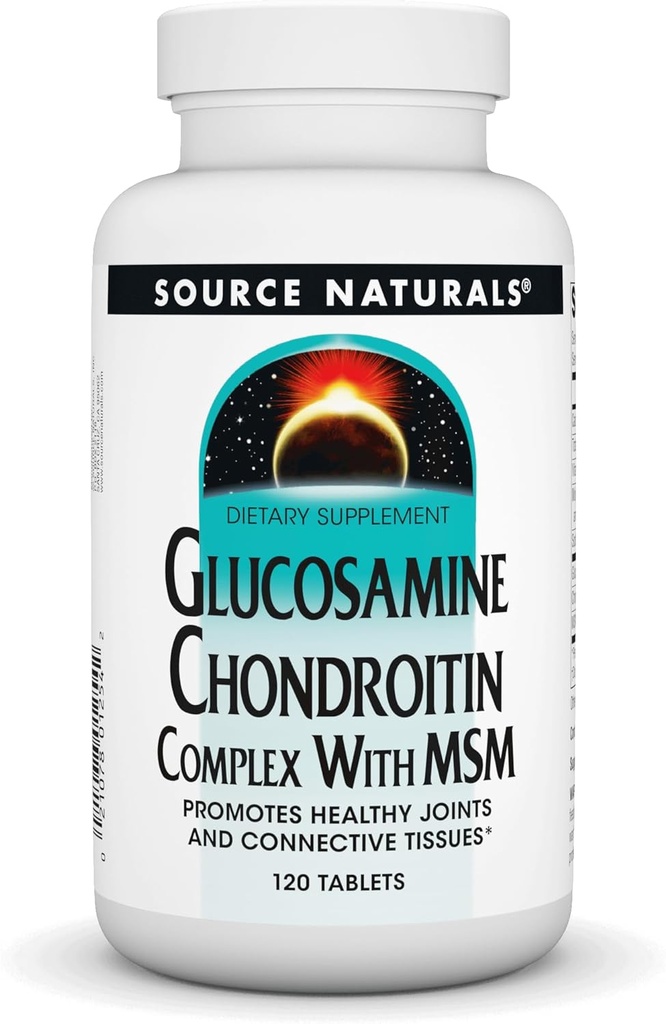 Source Naturals Glucosamine Chondroitin Complex with Msm - 120 Tablets