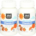全フードの市場、子供の本質的なChewableビタミンC、90の計算(2のパック)による365