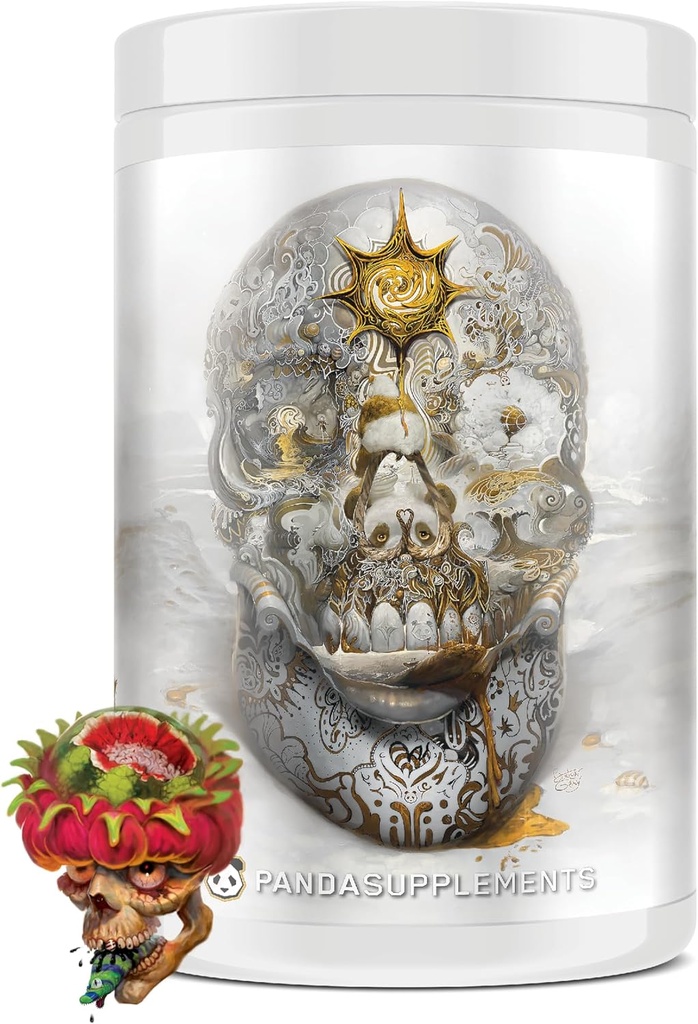 地下のバイオ ラボ/パンダは頭蓋骨を供給します:Nootropicプレワークアウト、403mgカフェイン、トンネルの視野の焦点、ポンプ、比類のないエネルギー(40 Scoops) (ドラゴン フルーツのスイカのキャンデー)の頭蓋の粉砕機