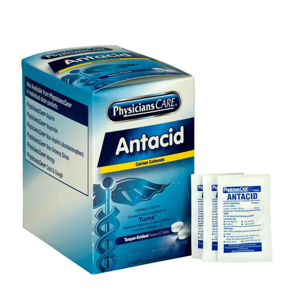 フィリシアンケア アントエイト ハートバーン メディテーション (トゥームと比較して), 50 2錠の用量, 420 mg