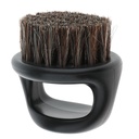 Salon Barber Wood Bristles Hair Beard Cleansing Grooming Brush Men's Mustache Shaping Comb - Black