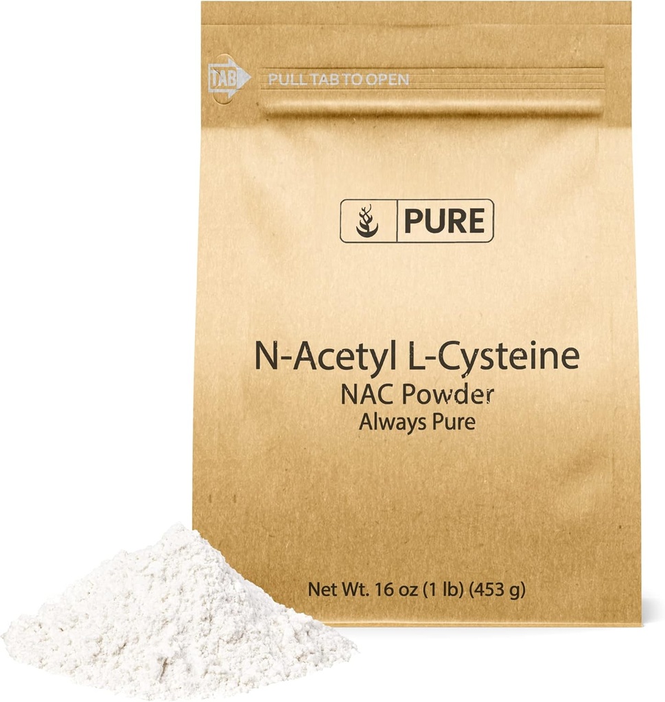 純粋な元のINGREDIENTS NAC NアセチルL-Cysteineの粉(1 lb)実験室は、常に純粋、注入口を修飾しました
