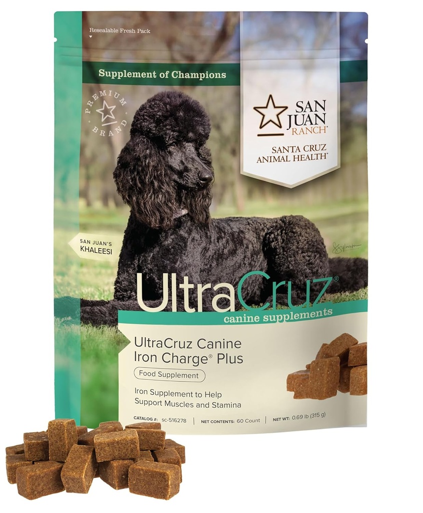 Ultracruz Canine Iron Charge® Plus, 60 Tasty Chews