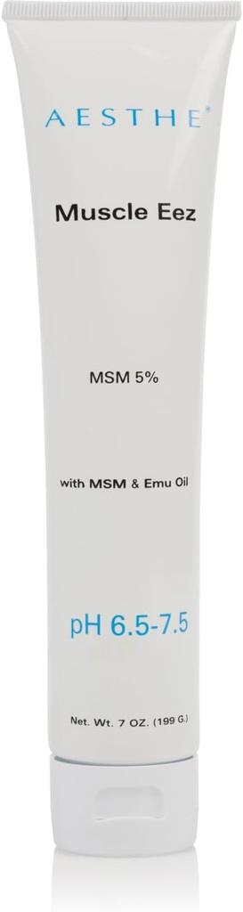 Aesthe 筋肉 EEZ の接合箇所及び筋肉回復ゲル - Wellness のための 5% MSM 及び Emu 油のなだめるゲル - Aloe Vera の自然な植物の方式-筋肉、接合箇所、緊張のための治療のゲル- 7 oz