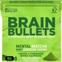 80mgカフェイン&160mg L-テアニンフォーカス強化エネルギー咀嚼(40サービング) - Neuroscience Backed Nootropic Stack, メンタルアクティ&認知サポート | ミント抹茶風味脳弾丸