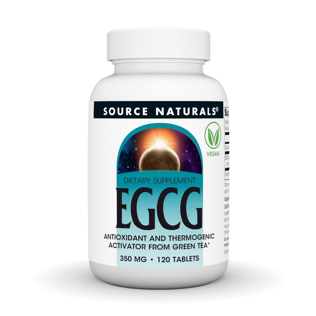 源のNaturals EGCG、緑茶*、350のmg - 120のタブレットからの酸化防止およびThermogenic活動化装置