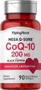 パイピングロックコク10 200mg ソフトゲル | 90 カウント | 女性と男性のためのサプリメント | ブラックペッパーエキスで | 非GMO、グルテンフリー
