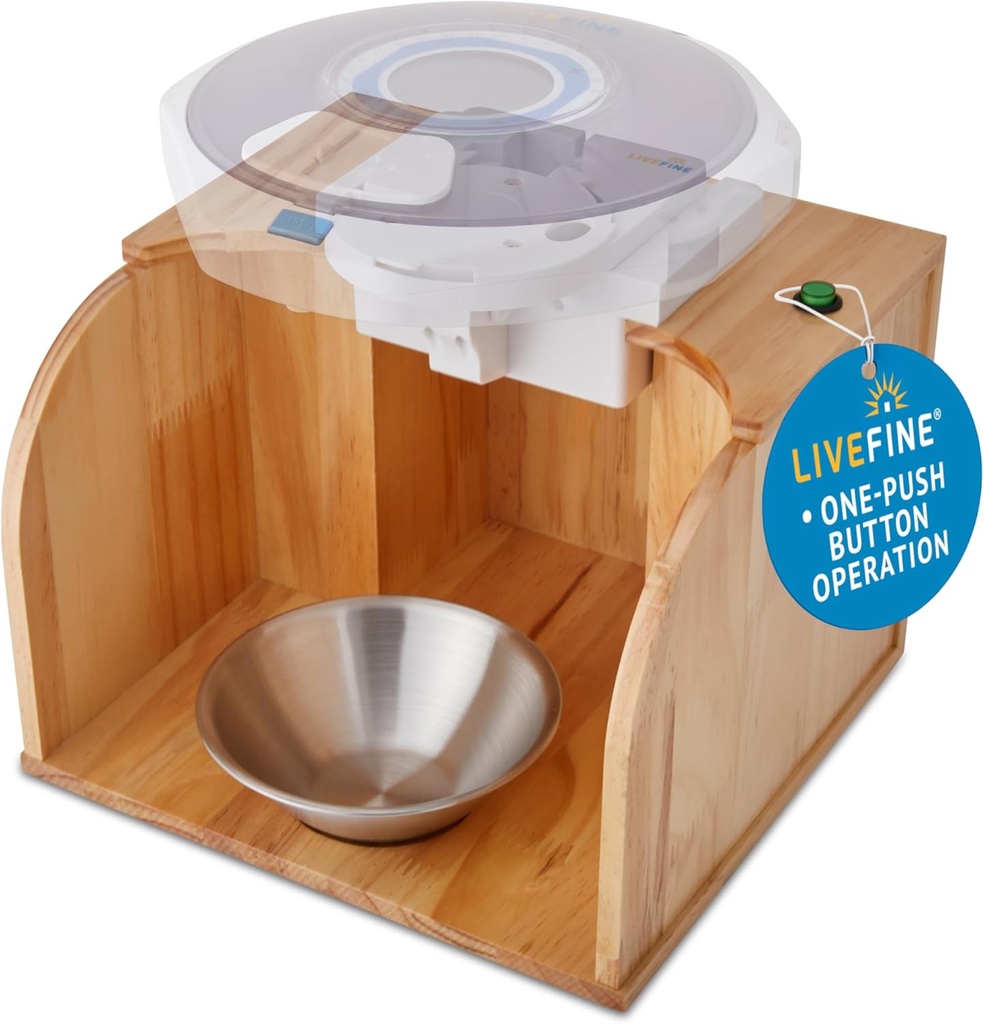 LiveFineの丸薬ディスペンサーのダンプカー(ディスペンサーは含まれていません)、ワンタッチ操作、自動丸薬の分配、流行の木の基盤、LiveFine及び他の一流のモデルと互換性がある