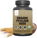 Organic Psyllium Husk Capsules 750 mg, Natural Fiber Supplement for Gut Health* - Alternative to Psyllium Husk Powder, Zealthy Life, 250 Capsules