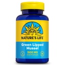 Nature's Life Green Lipped Mussel 1500 mg - ニュージーランド グリーン リッピング Mussel Supplement with Naturally 占有 Omega 3 脂肪酸 - 60 日保証、ラボ 検証 - 30 サービング、90 カプセル