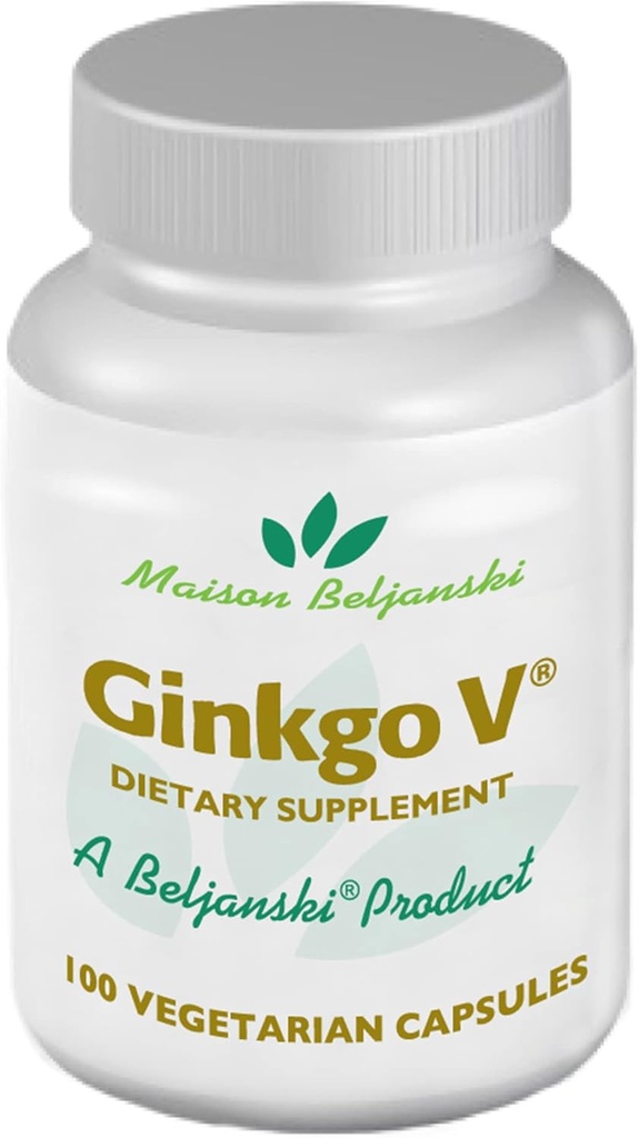 Beljanski®製品 - Ginkgo V®栄養補助食品 - Ginkgo Biloba抽出物 - 100カプセル