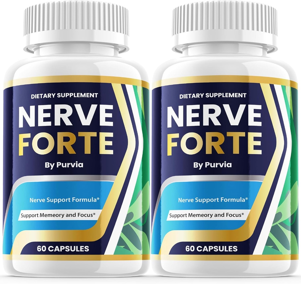(2パック)Nerve Forte Pills、Nerve Forteのカプセルの全面的なウェルネス サポートのための高度の強さの方式、Nerveのフォルテ レビュー、Nerveforteの最高の性能のビタミンの補足サポート(120のカプセル)