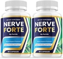 (2パック)Nerve Forte Pills、Nerve Forteのカプセルの全面的なウェルネス サポートのための高度の強さの方式、Nerveのフォルテ レビュー、Nerveforteの最高の性能のビタミンの補足サポート(120のカプセル)