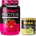 Nutrology の TRIPACT の蛋白質の粉、7-in-1 食事の取り替えのシェイク、Superberry (40 のサービング) BCAA の自然、植物は BCAA の粉、Lemonade の味を(30 のサービング)基づかせていました