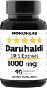 MONOHERB Daruhaldiのエキス1000のmg - 90のカプセル-インドのBerberry - Berberis Aristata - Daru Haldi