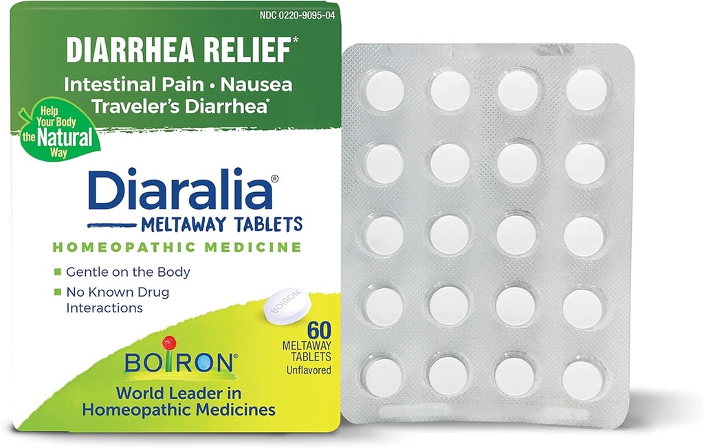 ボイロン ディアリア タブレット のための diarrhea 救助, ガス, 膨満感, 腸の痛み, と Travler の Diarrhea - 60 カウント