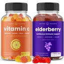 NutraChamps (2-Pack) ビタミンCグミーとエルダーベリーグミーズバンドル