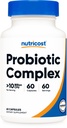 Nutricost Probiotic Complex (10 Billion CFU) 60カプセル - 酸性草プラス9 その他のプロバイオティクス、非GMO、グルテンフリーサプリメント