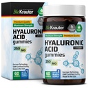 BIO KRAUTER Hyaluronic 酸グアミー w/ビタミン C - 250 mg - 60 ビーガン咀嚼 - ヒアルロン酸サプリメント - プレクチンベース