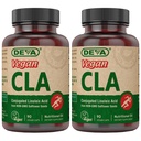 DEVAビーガンビタミンコンジュレーションリン酸(CLA)、非GMOサフワリ油、90カプセル、1パック