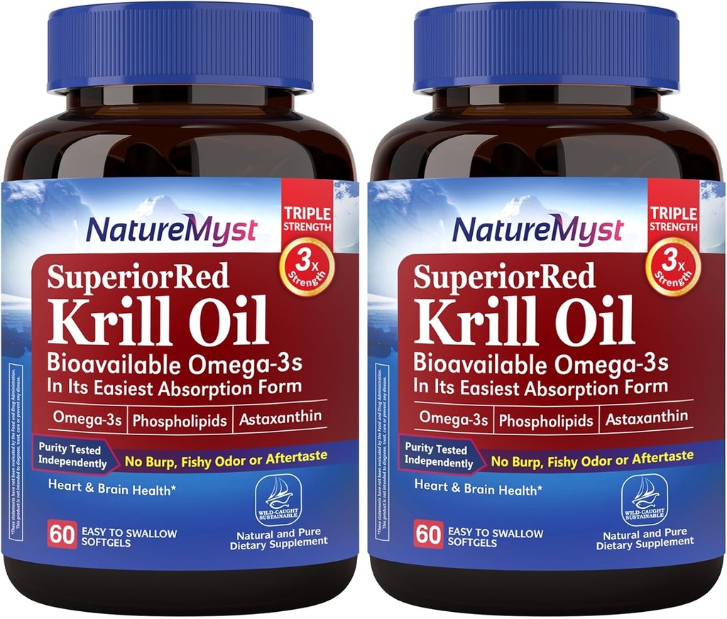 円弧のKrillオイル1000のmgのSoftgels、KrillオイルOmega-3s、EPA、DHA、Astaxanthin及びPhospholipids、中心の健康、120のSoftgels、非GMO、米国でなされるグルテン無し