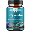 サービングごとの自由な形態Lチロシン1000mg - エネルギーおよび焦点サポートのための高力Lチロシンの補足-焦点の保持および認知のためのアミノ酸の向知性補足- 240の計算