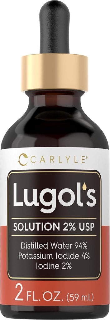 Carlyle Lugols ヨウ素 2 パーセント 2 fl oz   ヨウ素のカリウムおよびヨウ素の解決 2% の液体の低下