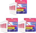 WoundSealパウダー4 各(3)のパック - 切口、スクレープ、擦り傷 - ステッチや包帯のない秒でBleedingを停止 - すべての年齢とペットの人々のために安全で効果的
