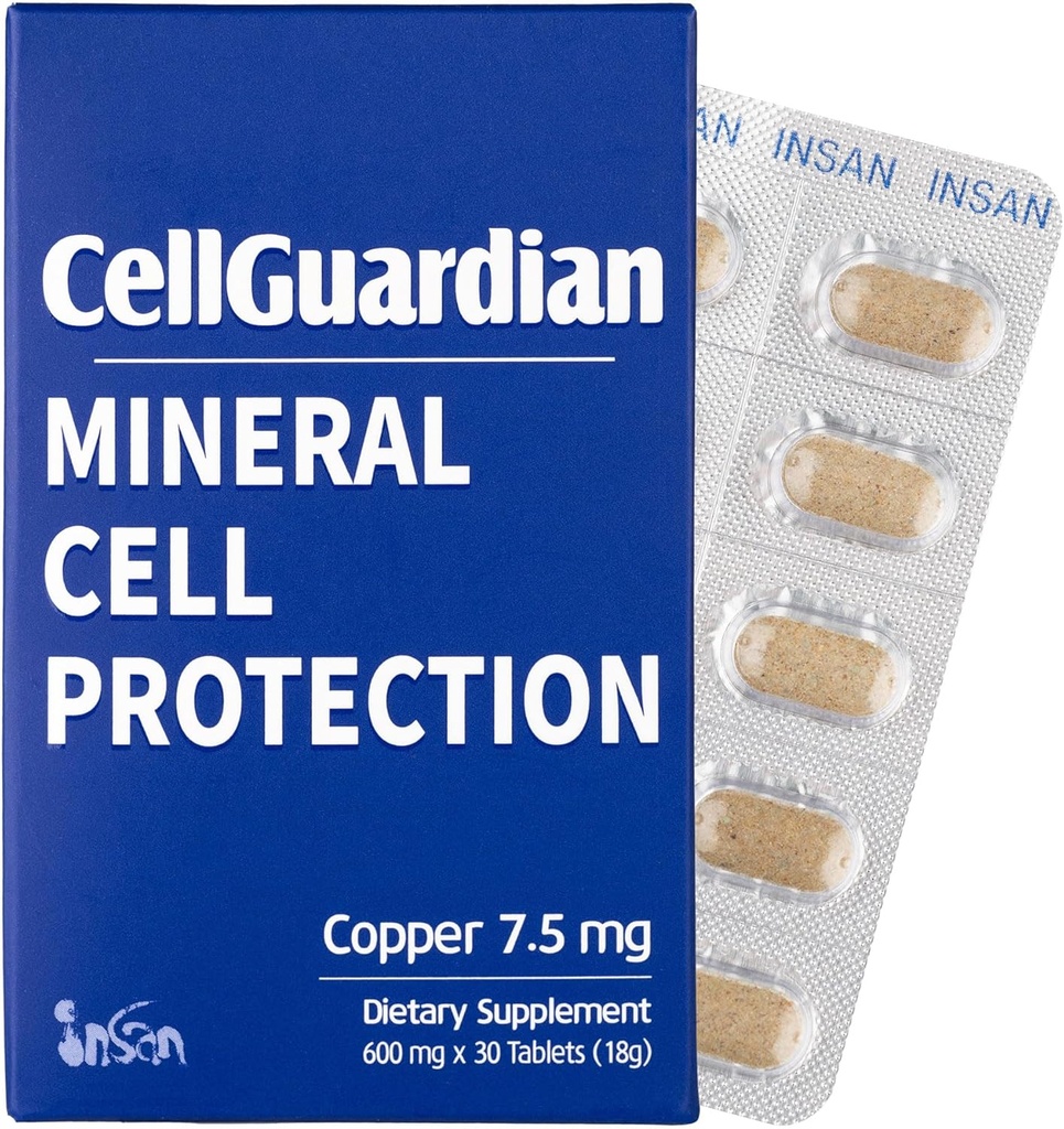 CellGuardianのミネラル細胞の保護銅7.5mg - 30のタブレット