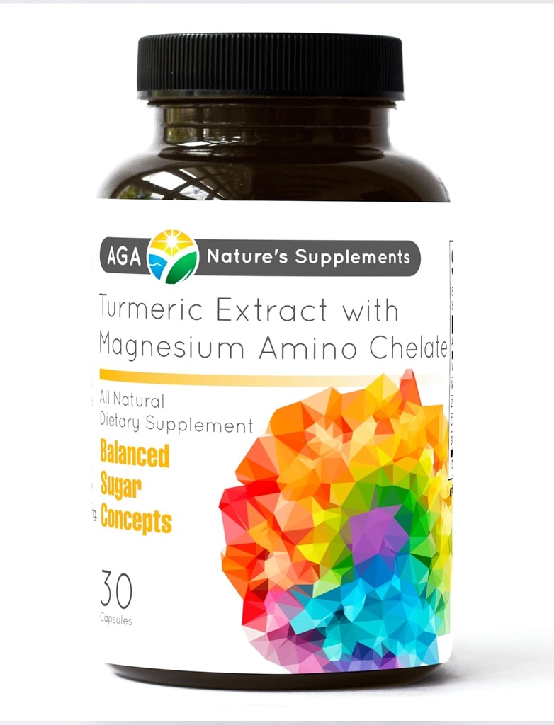 AGAの性質はマグネシウムのアミノのChelate 30のカプセルが付いているターメリックのエキスを補います