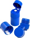 EZY DOSE 3のコンパートメントの丸薬の粉砕機、カッターおよび粉砕機、毎日の使用料、安全な切口の丸薬、ビタミン、タブレット、正確でおよび容易な切断、ステンレス鋼の刃、取り外し可能な飲むコップ、青、BPAは放します