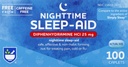 Rite Aid Nighttime Sleep Aid Diphenhydramine HCI 25 mg, 100 Mini Caplets | Non-Habitフォーミング 睡眠サプリメント | 不眠症のための最高の睡眠補助金 | 不眠症の救済と不安の救済項目 自然睡眠補助金