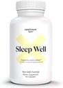 睡眠の井戸の自然な睡眠の援助–大人のw/Magnesium、L-Theanine、GABA及びSerotoninのための非ウサギの方式の補足–大人(60のカプセル、30のサービング)のための睡眠サポート補足