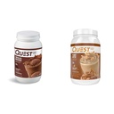 Quest Nutrition Chocolate Milkshake Protein Powder, 22g Protein, 1g Sugar, Low Carb, Gluten Free, 3 Pound, 43 サービング&ピーナッツバタープロテインパウダー, 23g Protein, 1g Sugar, Low Carb, Gluten Free