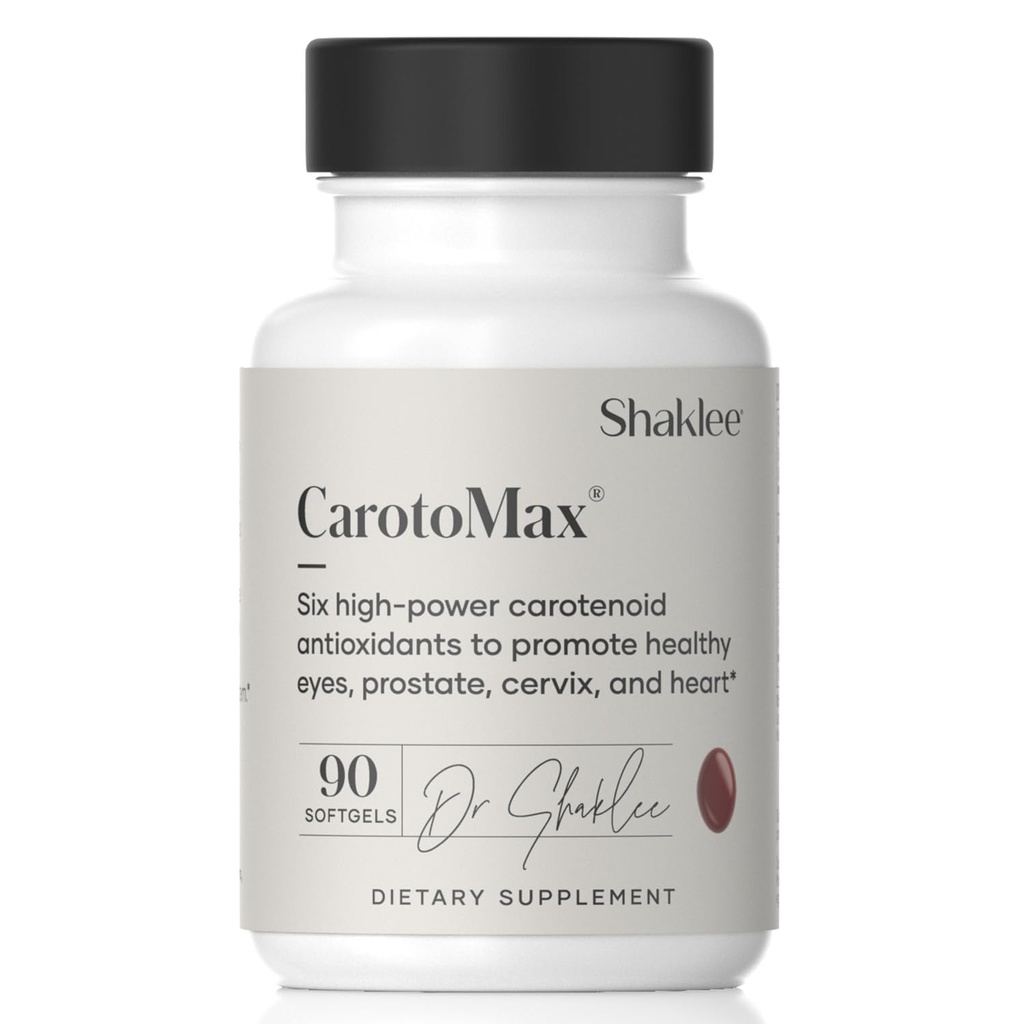 Shaklee - CarotoMax-アドバンストアイヘルスフォーミュラw / 6キーキャロテノイド - サポートビジョン - ルテイン、ゼアキサンチン、ベータカロテン、アスタキサンチン - Macular Healthを促進 - 90 Softgels
