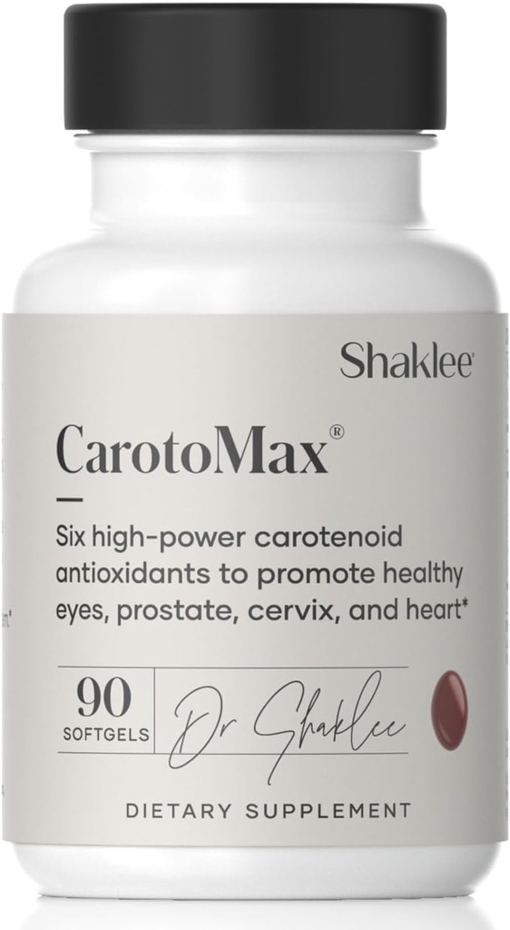 Shaklee - CarotoMax-アドバンストアイヘルスフォーミュラw / 6キーキャロテノイド - サポートビジョン - ルテイン、ゼアキサンチン、ベータカロテン、アスタキサンチン - Macular Healthを促進 - 90 Softgels