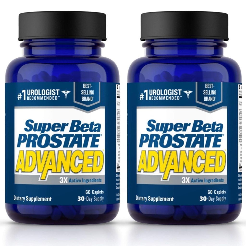 SUPER BETA PROSTATE アドバンスト - 睡眠を促進し、膀胱を空にするサポート。 ベータSitosterolと男性の健康のための前立腺サポート補足は、パルメットを見ました。 (120カプレット、2パック)