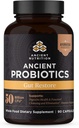 Ancient Nutrition Probiotics, Gut Restore 90ct with Ginger and Fenugreek, Supports Digestive Functions, Reduces Diarrhea, Constipation, Gas and Bloating, Superfoods Blend, 50 Billion CFUs*/Serving