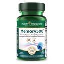 純度プロダクト Memory500 Bacopa monniera/Brahmi のエリートの向知性コンプレックス-サポートピーク認知の性能*、高められた学習の速度*および健康な記憶及びRecall* - 30 ベジタリアンの帽子