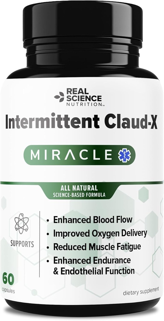 Offers Intermittent Claud-X Miracle - A Nutritional Supplement Formulated to Provide Relief to sufferers of Intermittent Claudication Such as Muscle cramping and discomfort