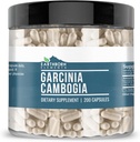 地球の要素 Garcinia Cambogia 200 カプセル、純粋及びUndiluted、添加物無し