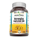 アメイジングオメガノルウェータラ肝油 1250 Mg Softgels サプリメント | Omega-3, EPA, DHA, ビタミンA, ビタミンD&ビタミンE (オレンジ | 250 カウント)