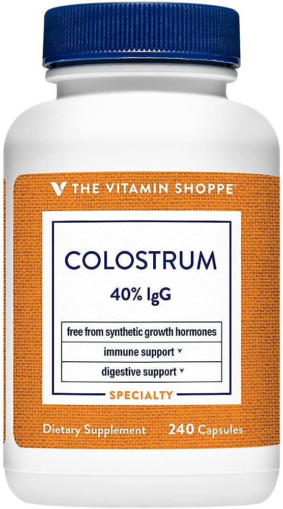 Colostrum 40% IGG -ビタミンShoppeによる免疫の健康、ホルモン及び抗生物質を、一度毎日(240カプセル)支えます