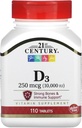 第21世紀D3 10, 000 Iu錠, 110カウント (27504)