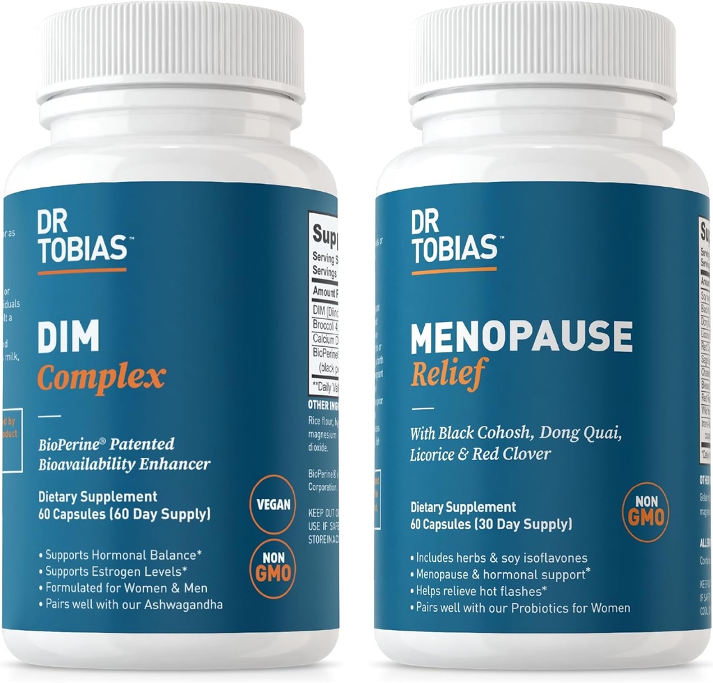 Dr. Tobias MenopauseリリーフとDIMコンプレックス - サポートホルモンバランスとメノパスルコンフォート、非GMO
